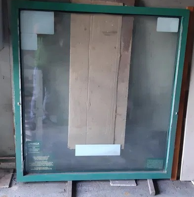 Okno witryna rama aluminiowa 130 x 140cm