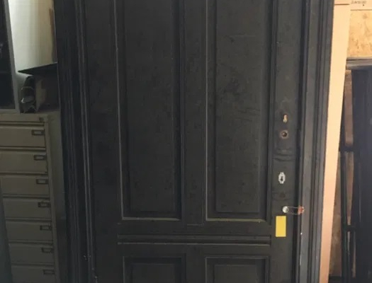 Drzwi drewniane - czarne