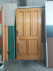 Drzwi drewniane wyjściowe masywne 110×210