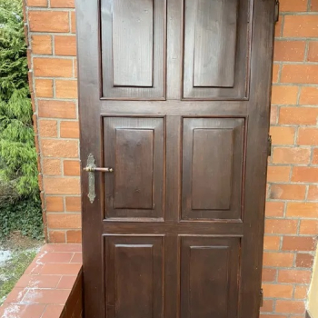 Drzwi drewniane stare, pełne drewno